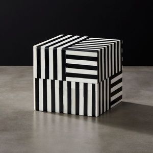 CB2 Taylor bone square box 4x4x4